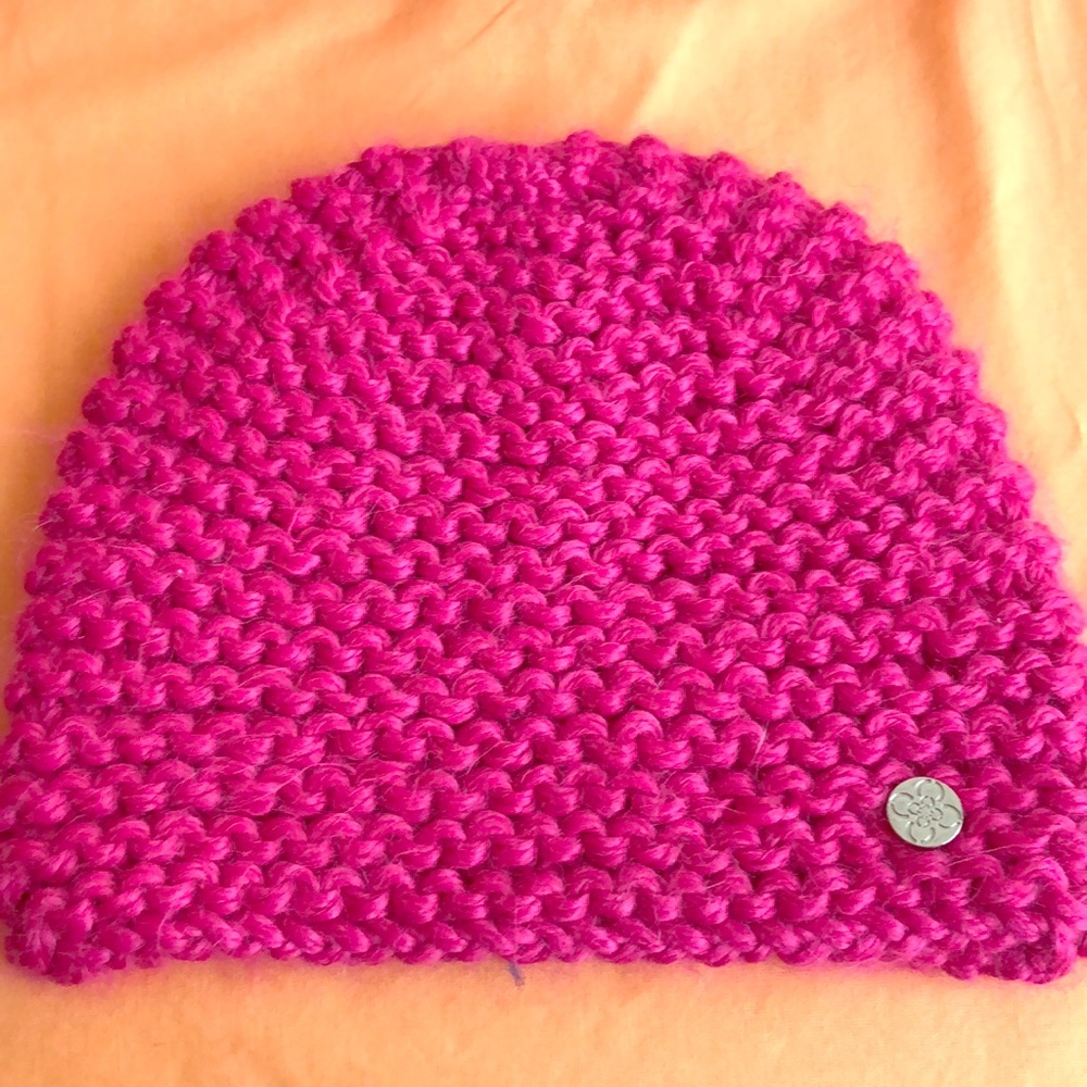 Charter club 82% Acrylic/18% Alpaca Pink knit hat